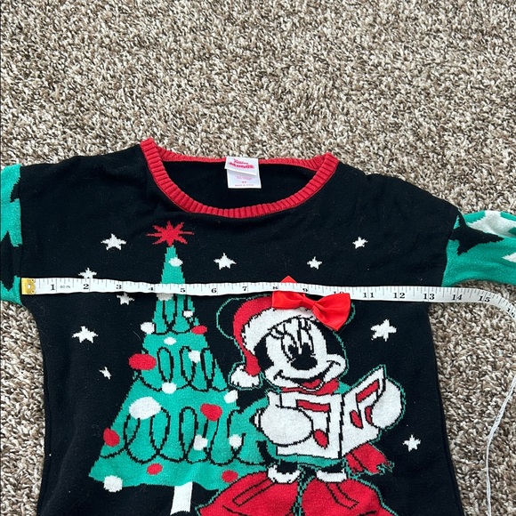 Disney Minnie Caroling Kids Christmas Sweater - Black and Red - Picture 4 of 6